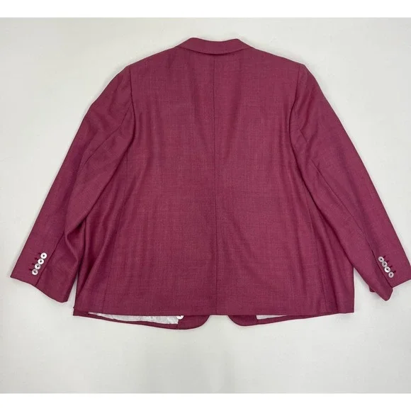 Tom James Holland & Sherry Custom Blazer Pink Womens 56" Chest = 4X - Picture 11 of 15